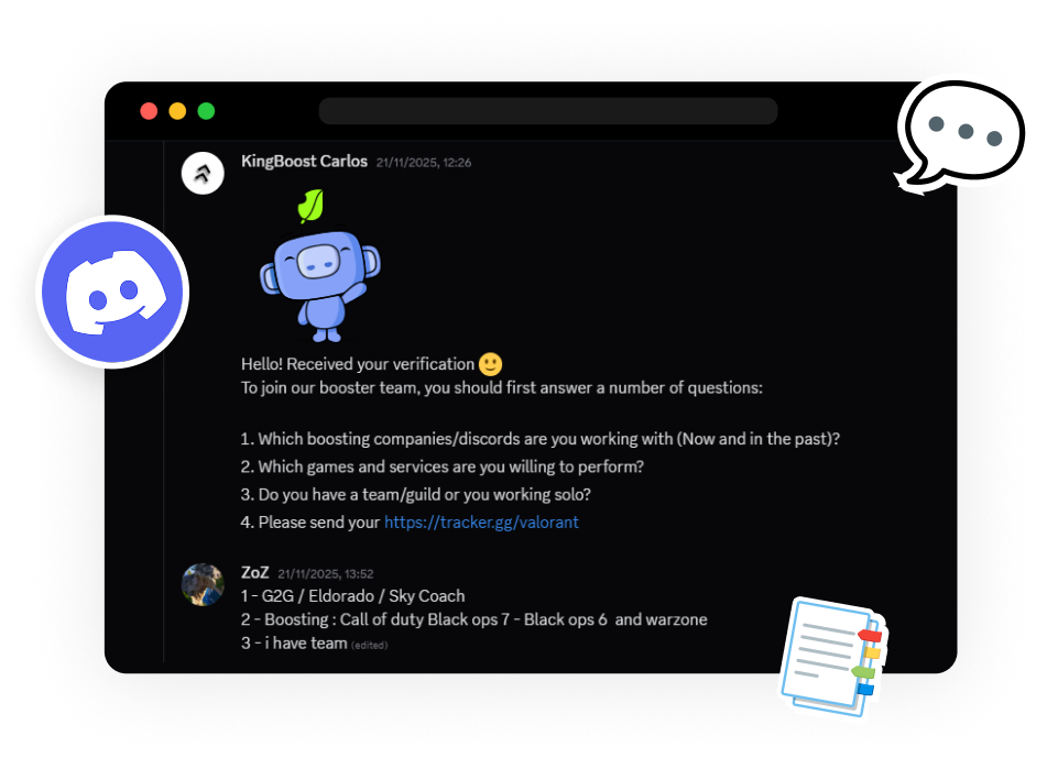 Discord verification preview