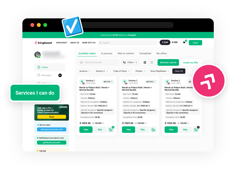 Account created preview