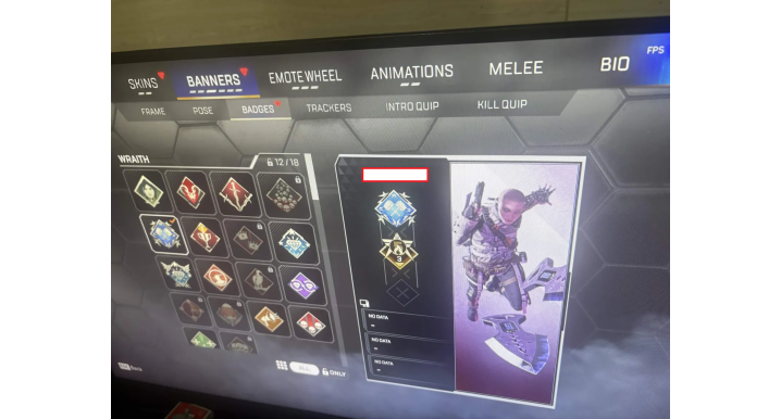 Apex Legends Smurf Acc – Wraith Heirloom, 20 Kill & 4K Damage Badges, Rare Season 1 Badge, Level 150