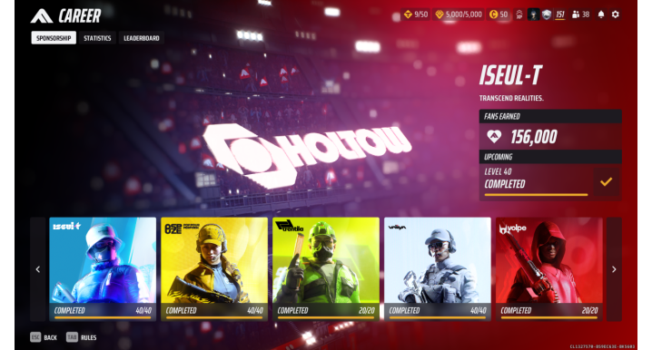 The Finals Account | PC | Ruby Rank S8, 5x Diamond, 6 Battle Passes & 38k Eliminations