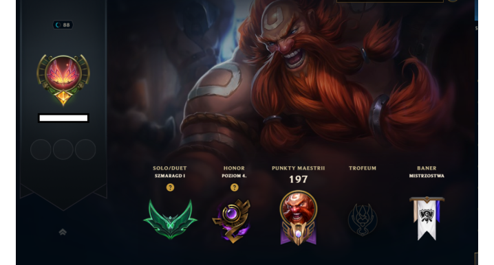 League of Legends Account | Emerald 1 Rank, 85 Champs & 26 Skins