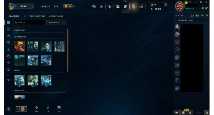 LoL Smurf Account | EUNE Diamond 4 56% WR & Legendary Skins