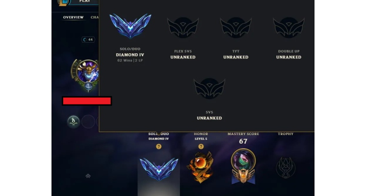 League of Legends Account | EUW Diamond 4, 90 Champs & 11 Skins
