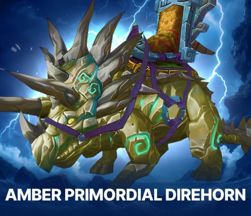 AMBER PRIMORDIAL DIREHORN MOUNT