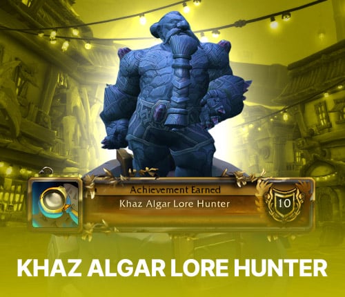 KHAZ ALGAR LORE HUNTER ACHIEVEMENT