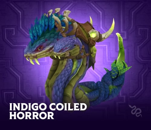 Indigo Coiled Horror Mount