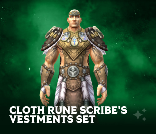 Cloth Rune Scribe's Vestments Set