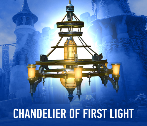 CHANDELIER OF FIRST LIGHT MOUNT