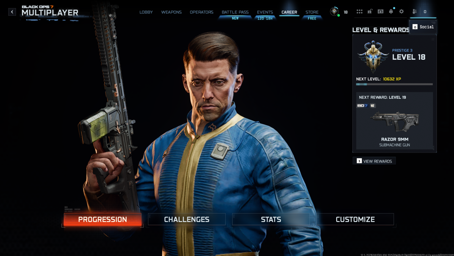 CoD BO7 Prestige 3 Lvl 18 | Singularity Unlocked on 30 Guns | Original Email