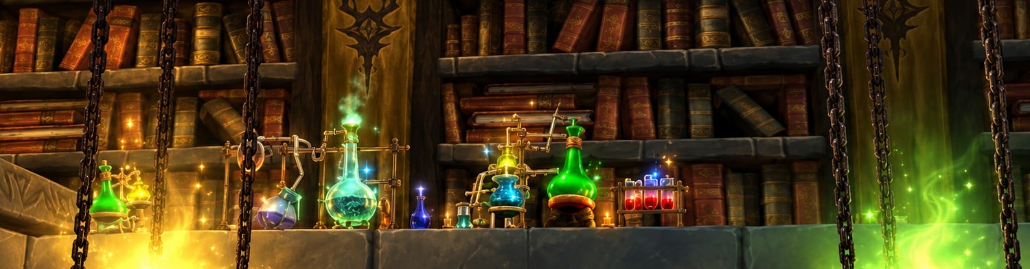 WoW Forever Alchemy, the Route to 300 and Every New Potion