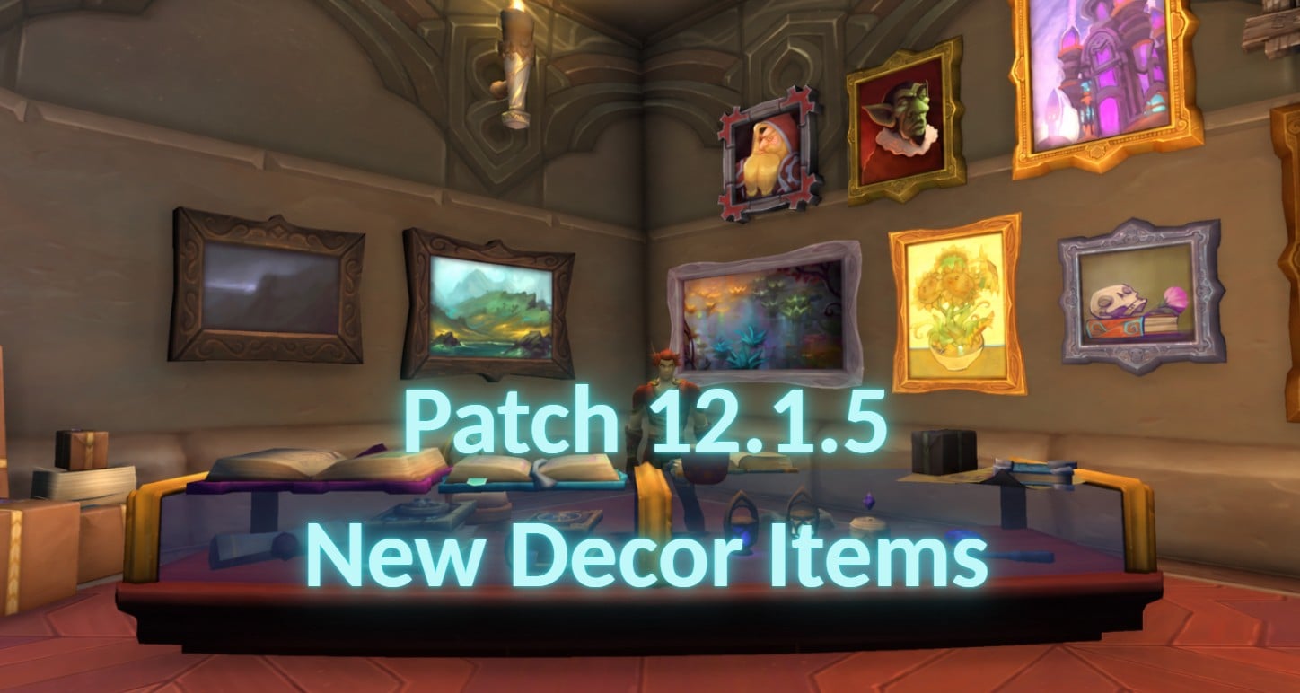 Every New Decor Vendor, Achievement and Recipe in WoW Patch 12.1.5