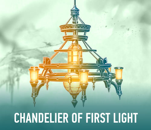 CHANDELIER OF FIRST LIGHT MOUNT