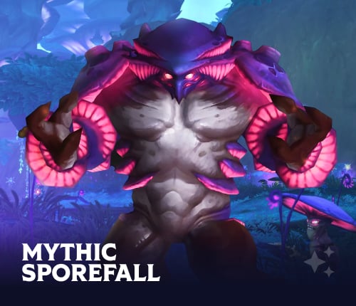 WOW MYTHIC SPOREFALL RAID RUN
