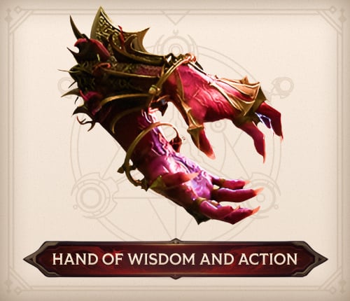 POE2 HAND OF WISDOM AND ACTION