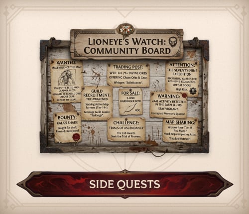 Side Quests PoE 2