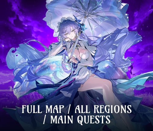 Full Map & All Regions & Main Quests